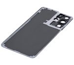 Samsung Galaxy S21 Ultra İle Uyumlu Arka Kapak Camı Kamera Lensiyle  (Aftermarket Plus) (Phantom Titanium) - Görsel 8