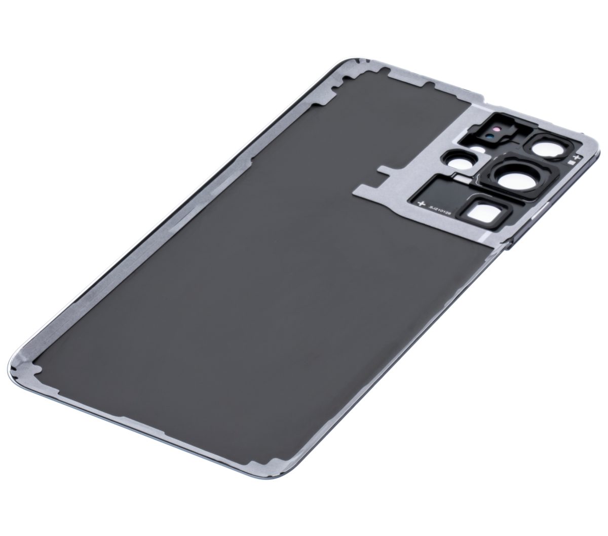 Samsung Galaxy S21 Ultra İle Uyumlu Arka Kapak Camı Kamera Lensiyle  (Aftermarket Plus) (Phantom Titanium) - Görsel 9