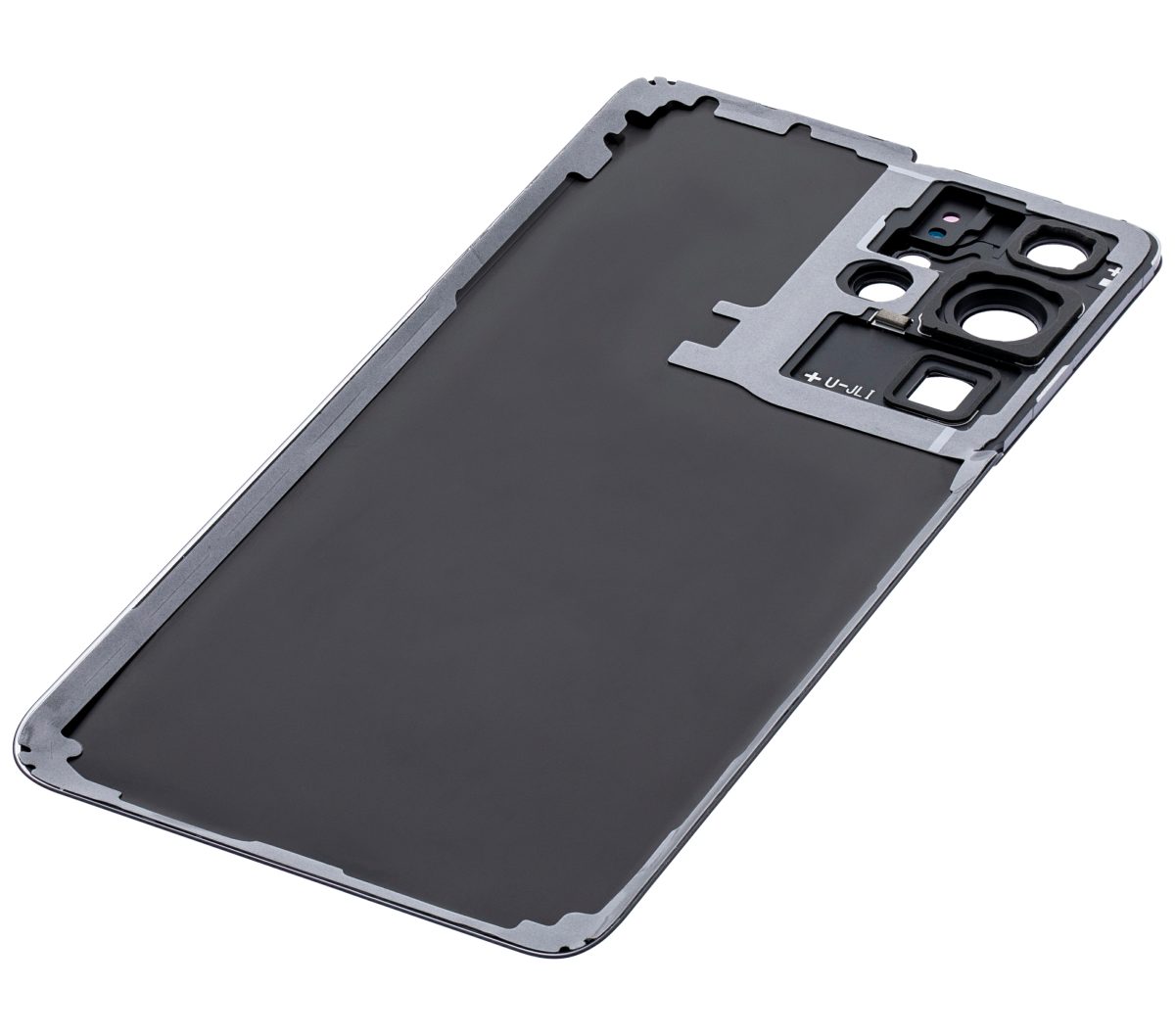 Samsung Galaxy S21 Ultra İle Uyumlu Arka Kapak Camı Kamera Lensiyle  (Hayalet Kahverengi) - Görsel 5