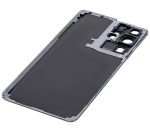Samsung Galaxy S21 Ultra İle Uyumlu Arka Kapak Camı Kamera Lensiyle  (Hayalet Kahverengi) - Görsel 5
