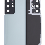Samsung Galaxy S21 Ultra İle Uyumlu Arka Kapak Camı Kamera Lensiyle (Servis Paketi) (Phantom Titanium)