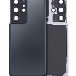 Samsung Galaxy S21 Ultra İle Uyumlu Arka Kapak Camı Kamera Lensiyle Uyumlu (Servis Paketi) (Phantom Navy)