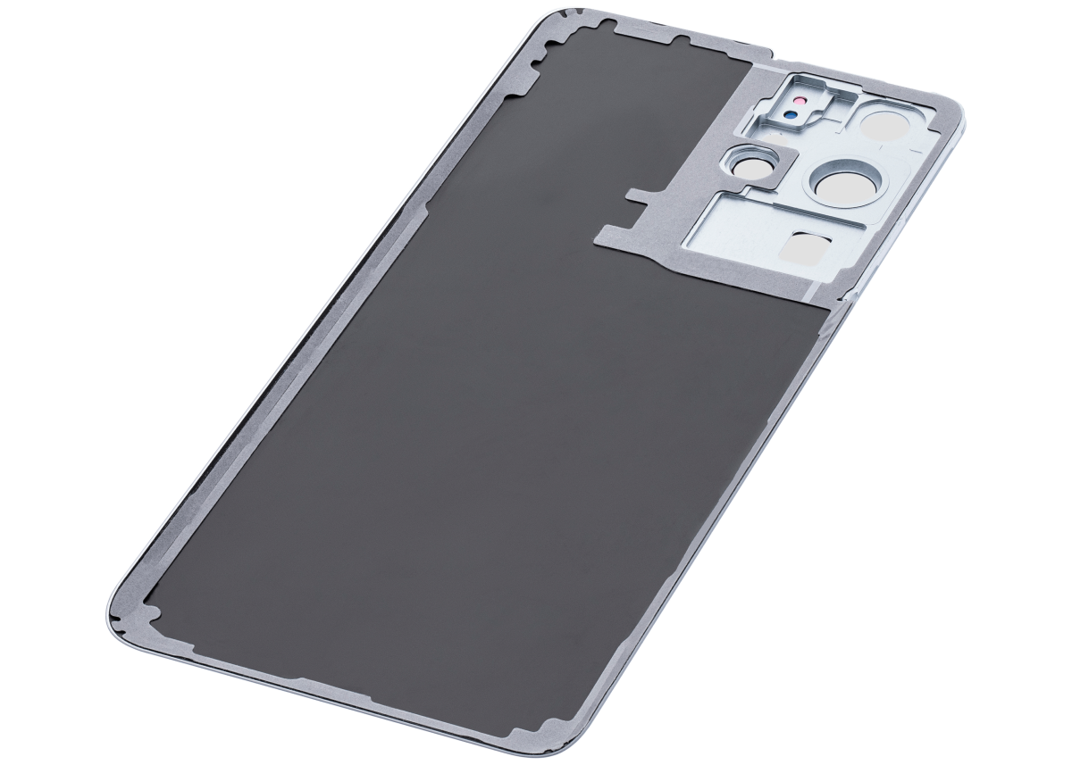Samsung Galaxy S21 Ultra İle Uyumlu Arka Kapak Camı Kamera Lensiyle Uyumlu (Servis Paketi) (Phantom Silver) - Görsel 6