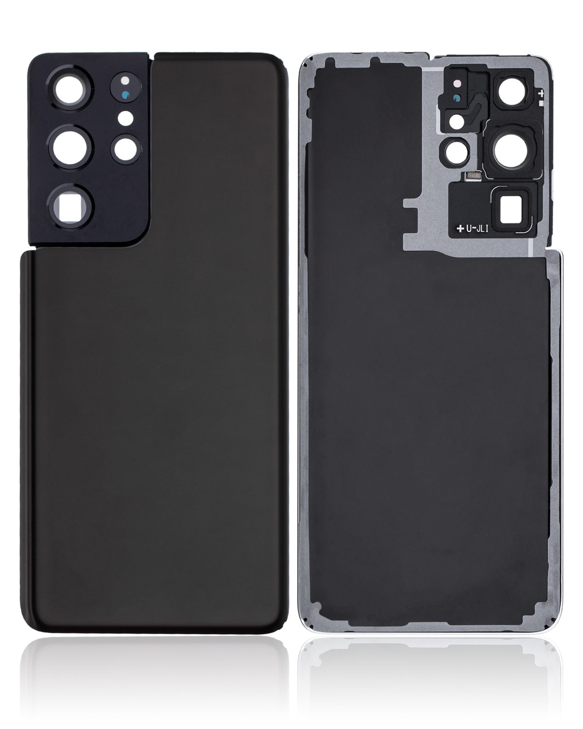 Samsung Galaxy S21 Ultra İle Uyumlu Arka Kapak Camı Kamera Lensiyle Uyumlu (Servis Paketi) (Phantom Siyah) - Görsel 2