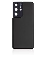 Samsung Galaxy S21 Ultra İle Uyumlu Arka Kapak Camı Kamera Lensiyle Uyumlu (Servis Paketi) (Phantom Siyah) - Görsel 3