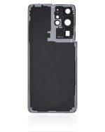 Samsung Galaxy S21 Ultra İle Uyumlu Arka Kapak Camı Kamera Lensiyle Uyumlu (Servis Paketi) (Phantom Siyah) - Görsel 4