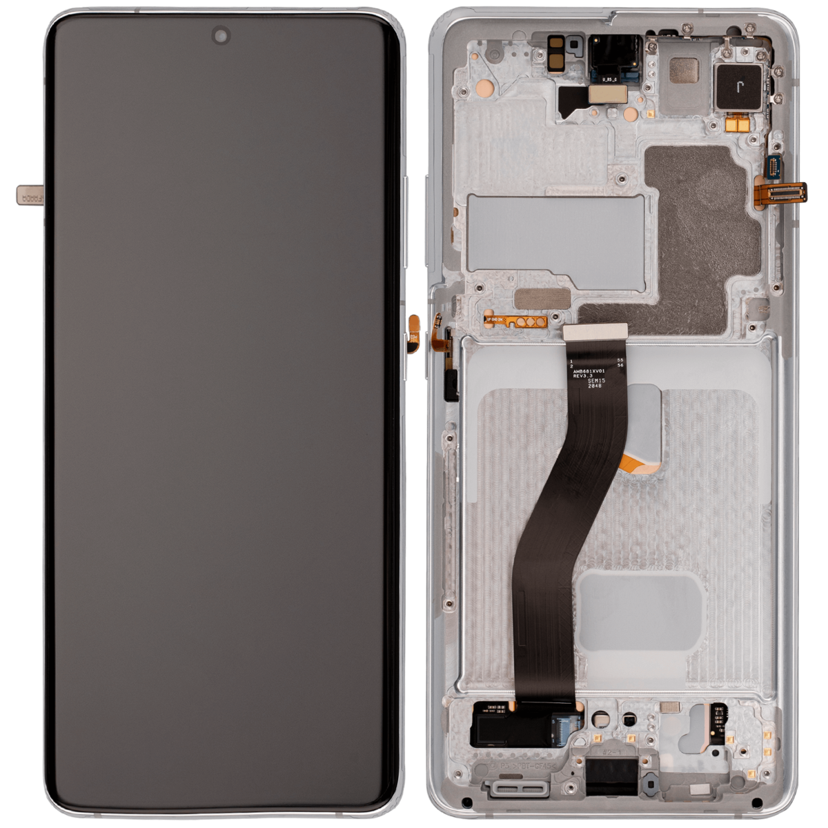 Samsung Galaxy S21 Ultra İle Uyumlu İçin Çerçeveli ekran 5G (Aftermarket Plus) (Phantom Silver) - Görsel 3