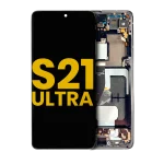 Samsung Galaxy S21 Ultra İle Uyumlu İçin Çerçeveli ekran 5G Orijinal (Phantom Black)  Orijinal Ekranı - Görsel 2