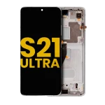 Samsung Galaxy S21 Ultra İle Uyumlu İçin Çerçeveli ekran 5G Orijinal (Phantom Silver)  Orijinal Ekranı - Görsel 2
