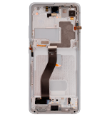 Samsung Galaxy S21 Ultra İle Uyumlu İçin Çerçeveli ekran 5G (Servis Paketi) (Phantom Silver)  Orijinal Ekranı - Görsel 4