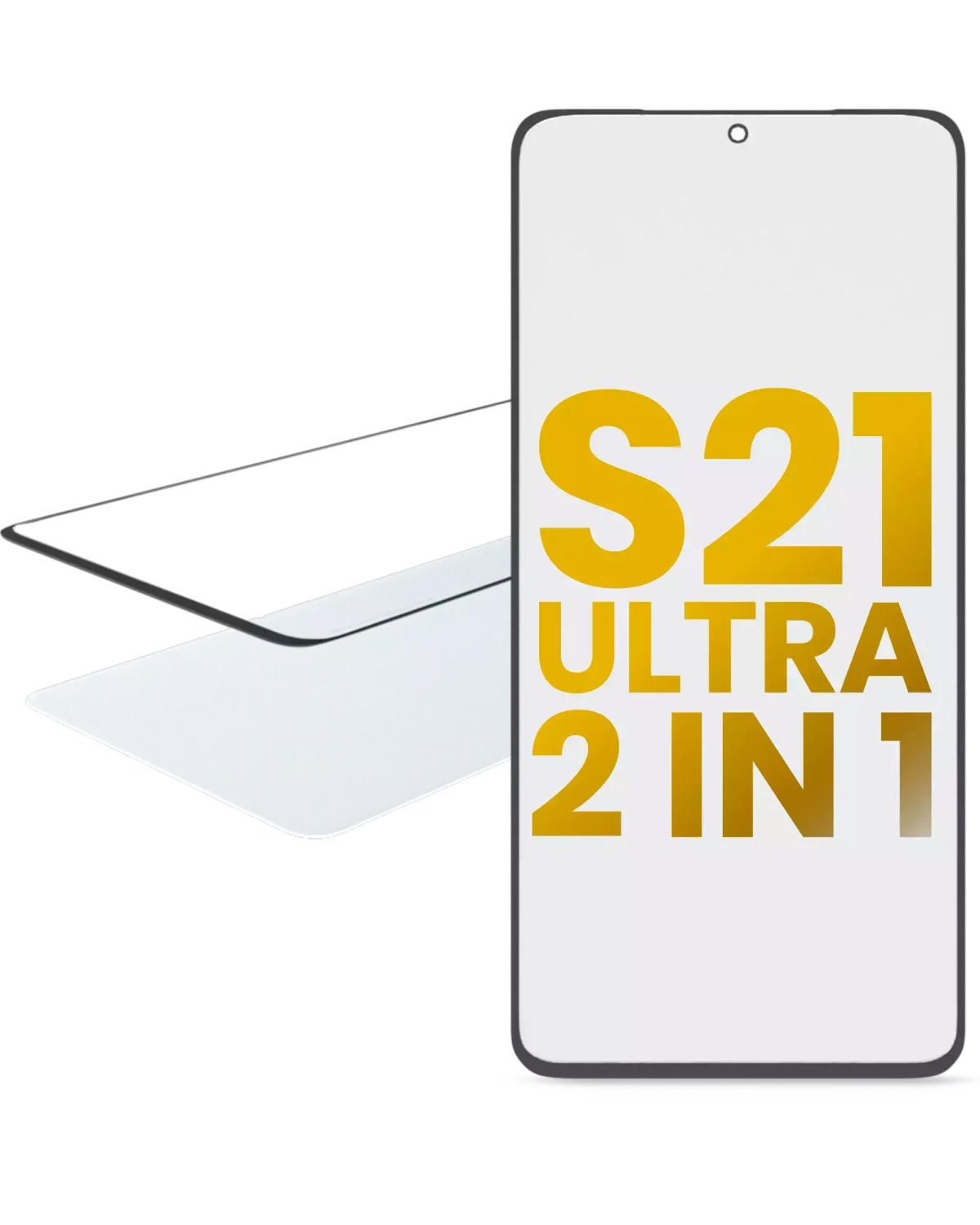 Samsung Galaxy S21 Ultra İle Uyumlu OCA Önceden Kurulu 2'si 1 Arada Ön Cam