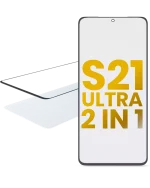 Samsung Galaxy S21 Ultra İle Uyumlu OCA Önceden Kurulu 2'si 1 Arada Ön Cam - Görsel 6