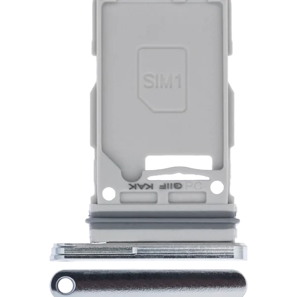 Samsung Galaxy S21 Ultra İle Uyumlu Tek Sim Kart Tepsisi (Phantom Silver)