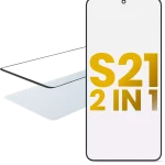 Samsung Galaxy S21 ile İle Uyumlu Uyumlu OCA Önceden Kurulu 2'si 1 Arada Ön Cam
