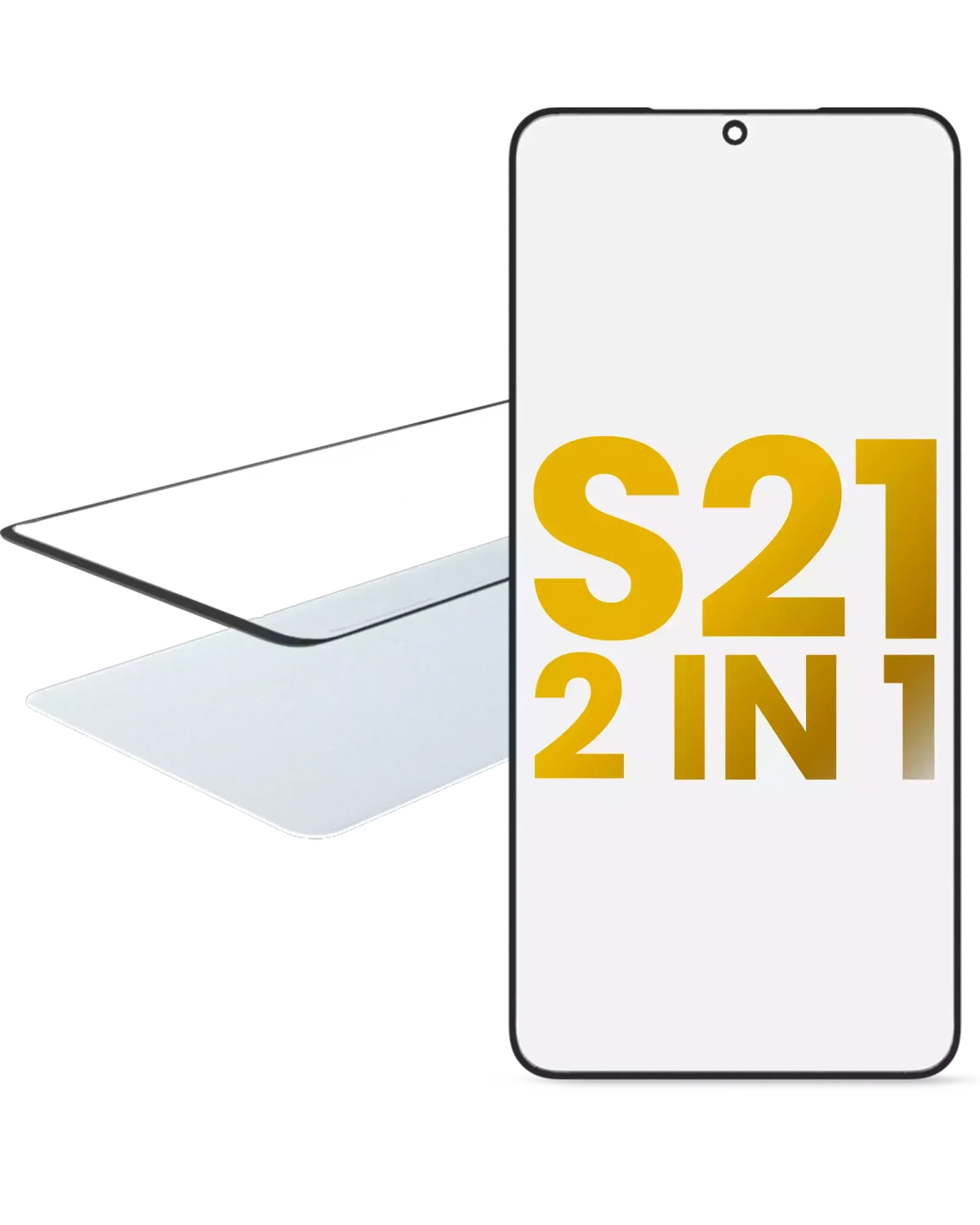 Samsung Galaxy S21 ile İle Uyumlu Uyumlu OCA Önceden Kurulu 2'si 1 Arada Ön Cam - Görsel 3