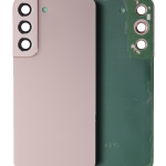 Samsung Galaxy S22 5G İle Uyumlu Arka Kapak Cam Kamera Lensli (Pembe Altın) (Servis Paketi)