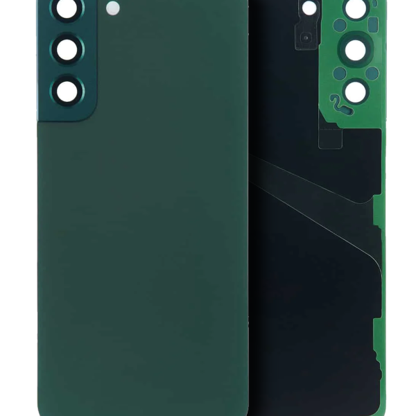 Samsung Galaxy S22 5G İle Uyumlu Arka Kapak Cam Kamera Lensli (Yeşil) (Servis Paketi)