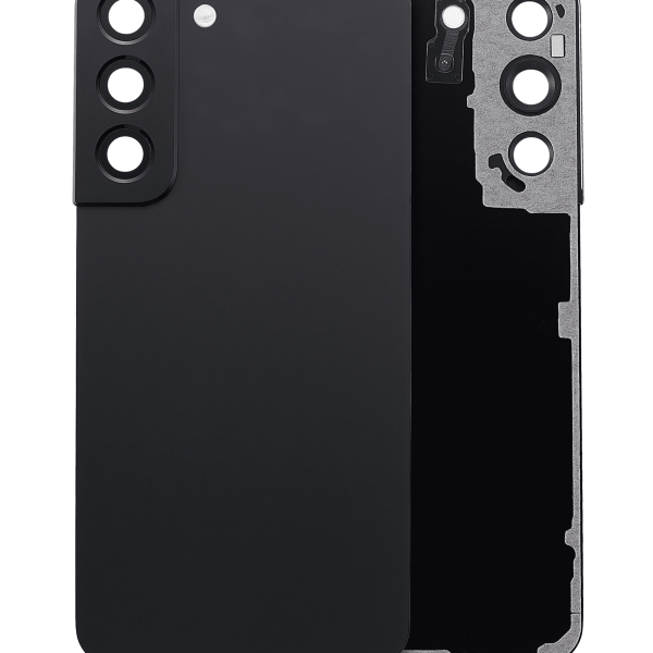 Samsung Galaxy S22 5G İle Uyumlu Arka Kapak Camı Kamera Lensiyle  (Aftermarket Plus) (Phantom Black)