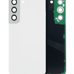 Samsung Galaxy S22 5G İle Uyumlu Arka Kapak Camı Kamera Lensiyle  (Beyaz)