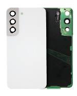 Samsung Galaxy S22 5G İle Uyumlu Arka Kapak Camı Kamera Lensli (Service Pack) (Beyaz)