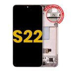 Samsung Galaxy S22 5G İle Uyumlu İçin Çerçeveli ekran - Orijinal (Pembe Altın)  Orijinal Ekranı