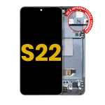 Samsung Galaxy S22 5G İle Uyumlu İçin Çerçeveli ekran - Orijinal (Yeşil)  Orijinal Ekranı