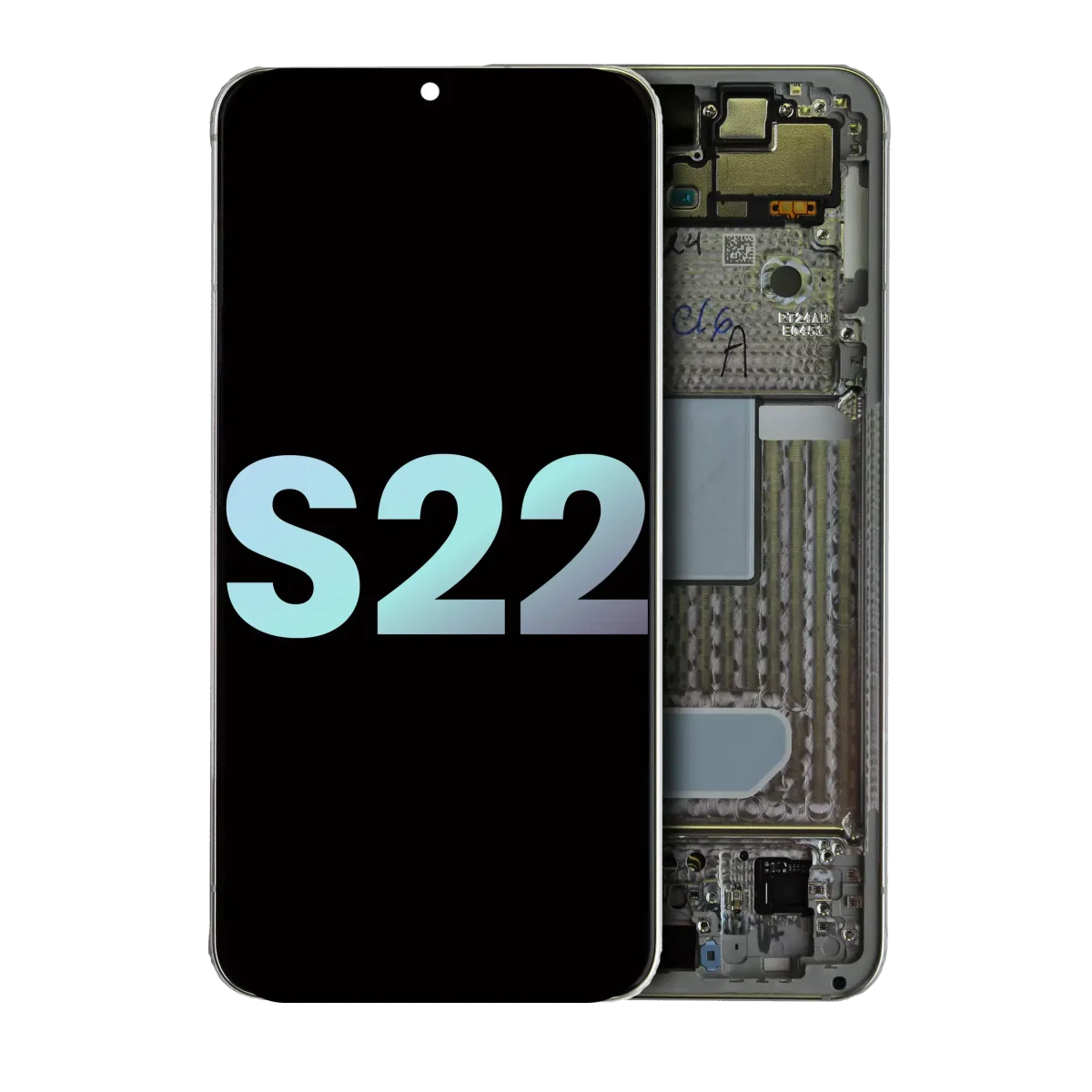 Samsung Galaxy S22 5G İle Uyumlu İçin Çerçeveli ekran (Service Pack) (Beyaz)  Orijinal Ekranı - Görsel 2