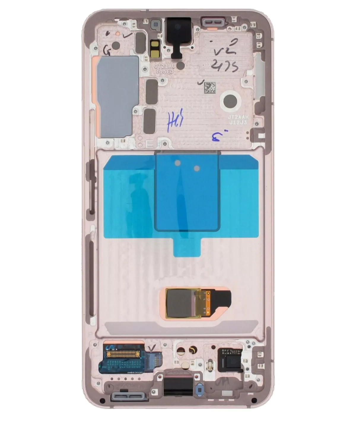 Samsung Galaxy S22 5G İle Uyumlu İçin Çerçeveli ekran (Service Pack) (Pembe Altın)  Orijinal Ekranı Uyumlu - Görsel 5