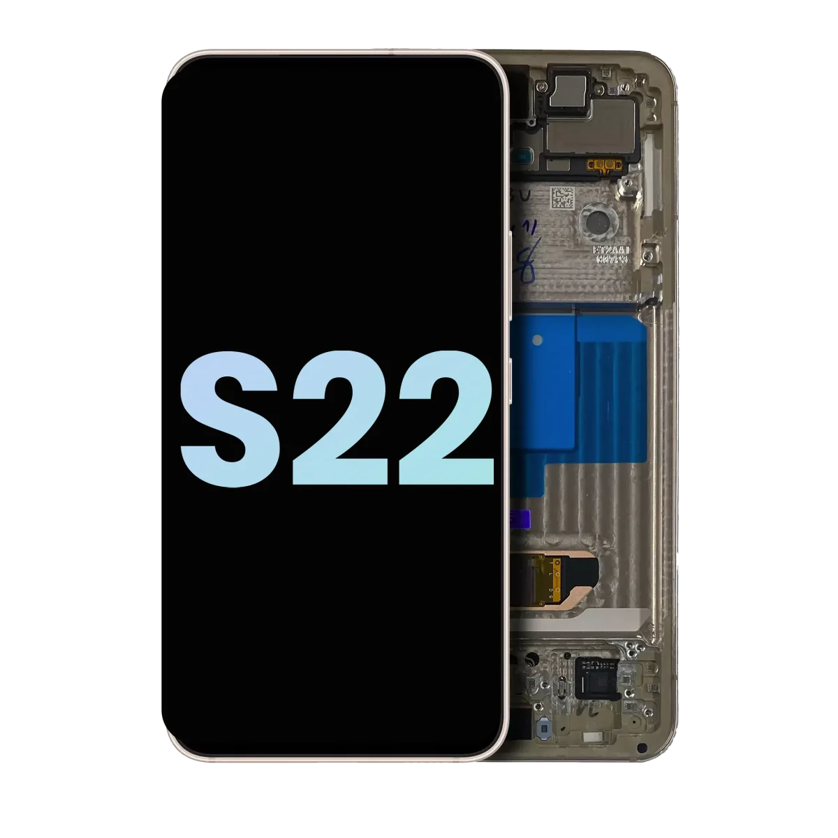 Samsung Galaxy S22 5G İle Uyumlu İçin Çerçeveli ekran (Service Pack) (Violet)  Orijinal Ekranı Uyumlu