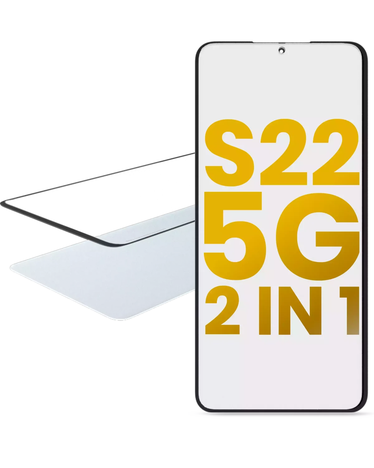 Samsung Galaxy S22 5G İle Uyumlu OCA Önceden Kurulu 2'si 1 Arada Ön Cam