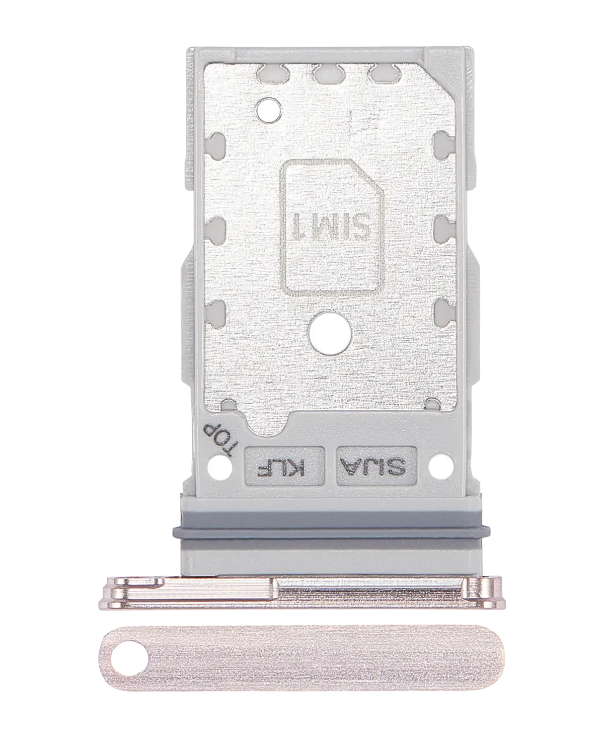 Samsung Galaxy S22 İle Uyumlu Çift Sim Kart Tepsisi S22 Plus (Pembe Altın) - Görsel 6