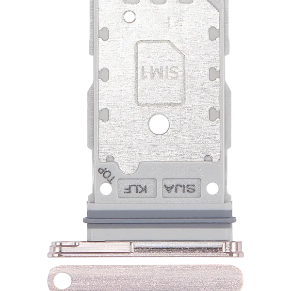 Samsung Galaxy S22 İle Uyumlu Çift Sim Kart Tepsisi S22 Plus (Pembe Altın)