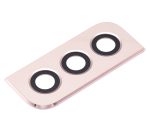 Samsung Galaxy S22 İle Uyumlu S22 Plus (Pembe Altın) Arka Kamera Lensi Çerçeveli Halkalı - Görsel 5