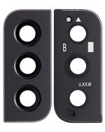 Samsung Galaxy S22 İle Uyumlu S22 Plus (Phantom Black) Arka Kamera Lensi Çerçeveli Halkalı - Görsel 2