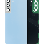 Samsung Galaxy S22 Plus İle Uyumlu 5G Arka Kapak Camı Kamera Lensli  (Gök Mavisi)