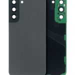Samsung Galaxy S22 Plus İle Uyumlu 5G Arka Kapak Camı Kamera Lensli  (Grafit)