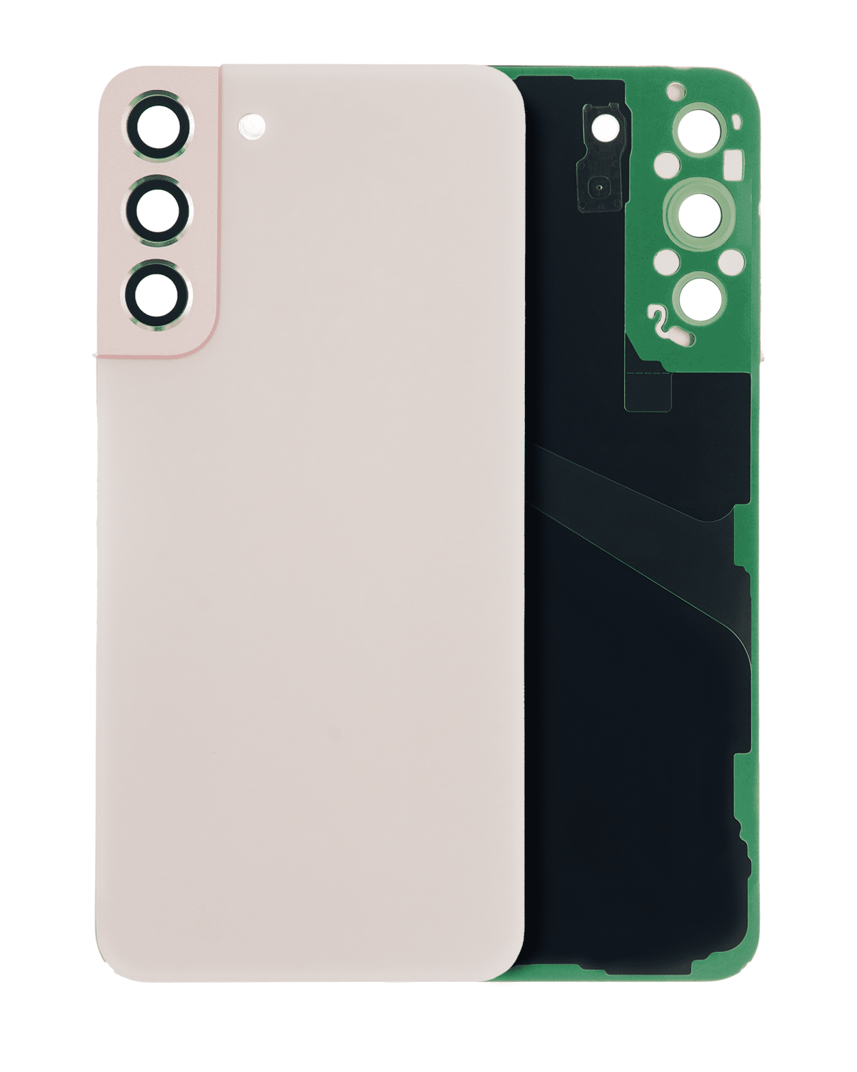 Samsung Galaxy S22 Plus İle Uyumlu 5G Arka Kapak Camı Kamera Lensli  (Pembe Altın) - Görsel 7