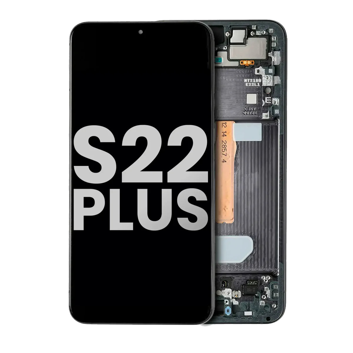 Samsung Galaxy S22 Plus İle Uyumlu 5G Çerçeveli ekran Orijinal Ekranı (Kullanılmış OEM Çekme: Sınıf A) (Hayalet Siyah)