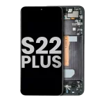 Samsung Galaxy S22 Plus İle Uyumlu 5G Çerçeveli ekran Orijinal Ekranı (Kullanılmış OEM Çekme: Sınıf A) (Hayalet Siyah)