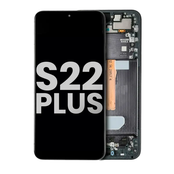 Samsung Galaxy S22 Plus İle Uyumlu 5G Çerçeveli ekran Orijinal Ekranı (Kullanılmış OEM Çekme: Sınıf A) (Hayalet Siyah)