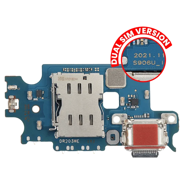 Samsung Galaxy S22 Plus İle Uyumlu 5G (S9060) (Çift Sim Versiyonu) (Premium) Sim Kart Okuyuculu Şarj Portu Kartı