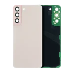 Samsung Galaxy S22 Plus İle Uyumlu Arka Kapak Cam Kamera Lensli (Service Pack) Uyumlu (Krem)