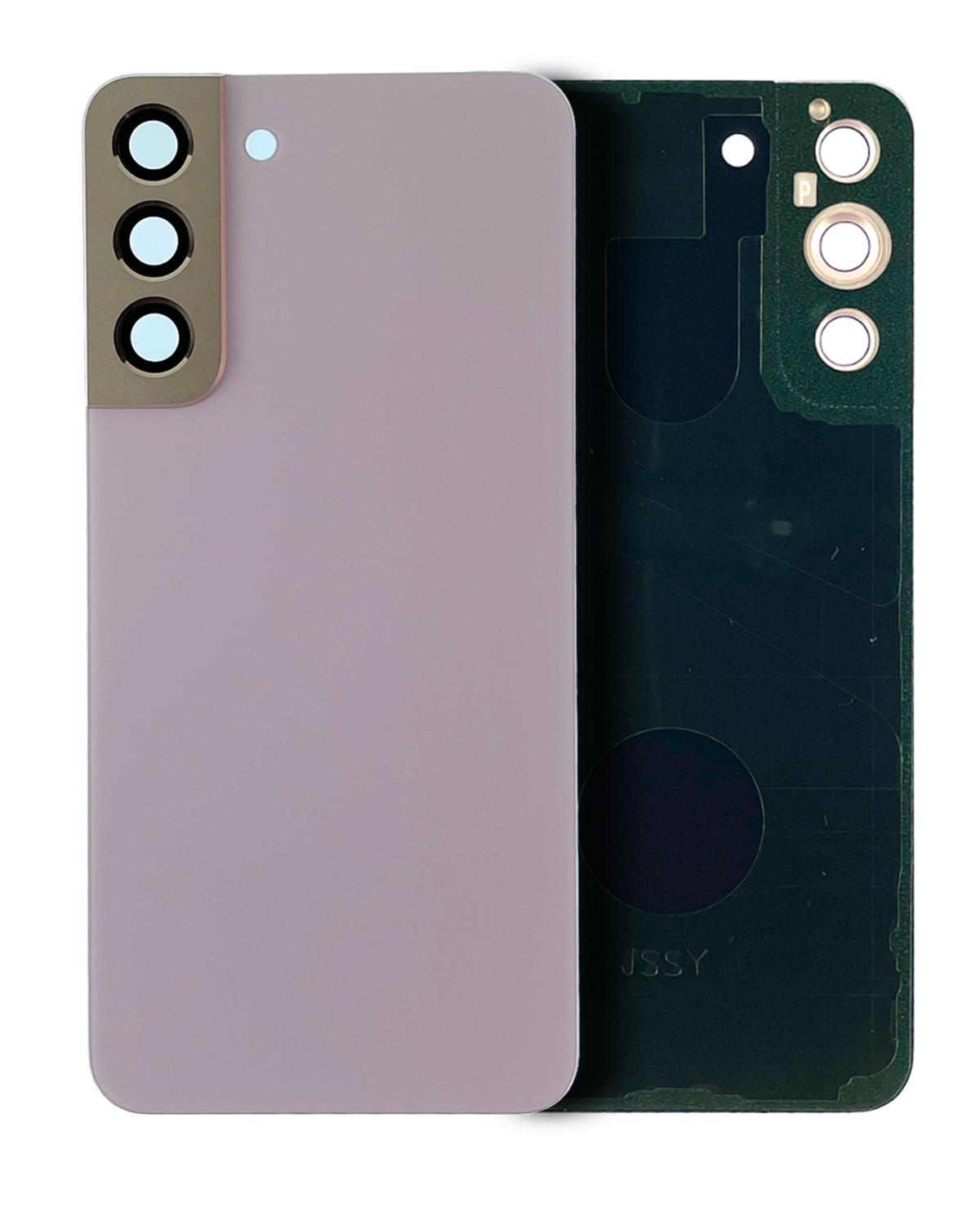Samsung Galaxy S22 Plus İle Uyumlu Arka Kapak Camı Kamera Lensiyle Uyumlu (Servis Paketi) (Mor)