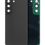 Samsung Galaxy S22 Plus İle Uyumlu Arka Kapak Camı Kamera Lensli (Servis Paketi) (Grafit)