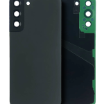 Samsung Galaxy S22 Plus İle Uyumlu Arka Kapak Camı Kamera Lensli (Servis Paketi) Uyumlu (Hayalet Siyah)