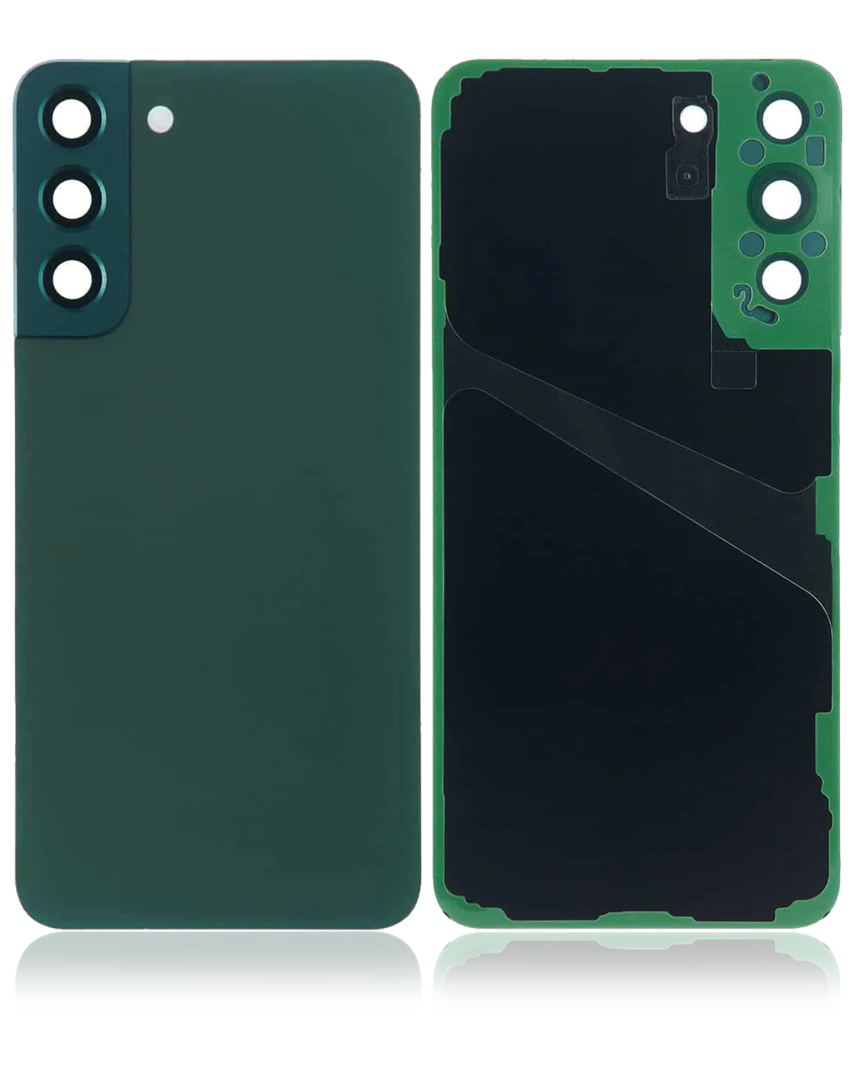 Samsung Galaxy S22 Plus İle Uyumlu Arka Kapak Camı Kamera Lensli (Servis Paketi) Uyumlu (Yeşil) - Görsel 4