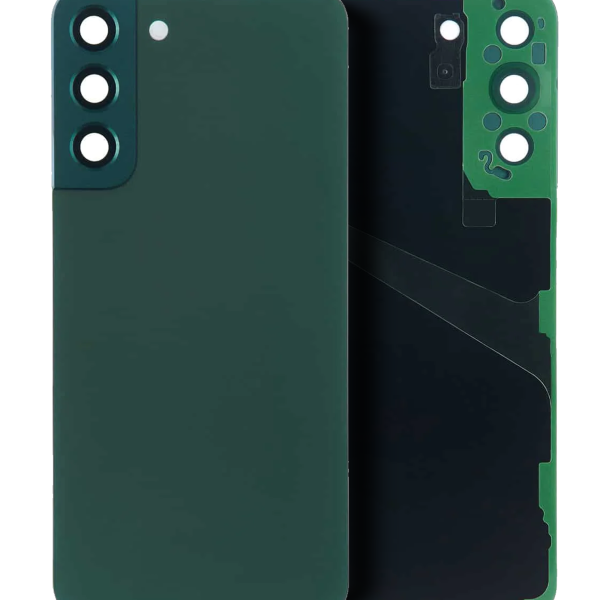 Samsung Galaxy S22 Plus İle Uyumlu Arka Kapak Camı Kamera Lensli (Servis Paketi) Uyumlu (Yeşil)