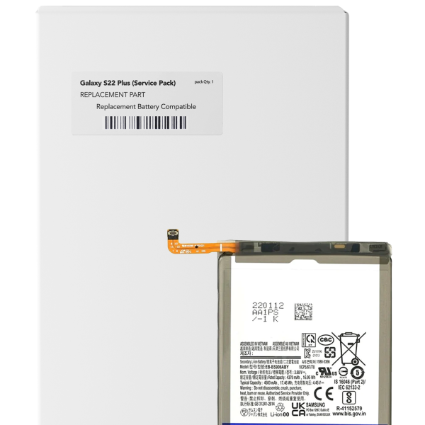 Samsung Galaxy S22 Plus İle Uyumlu Batarya Pil Batarya Pil Uyumlu (EB-BS906ABY) (Servis Paketi)
