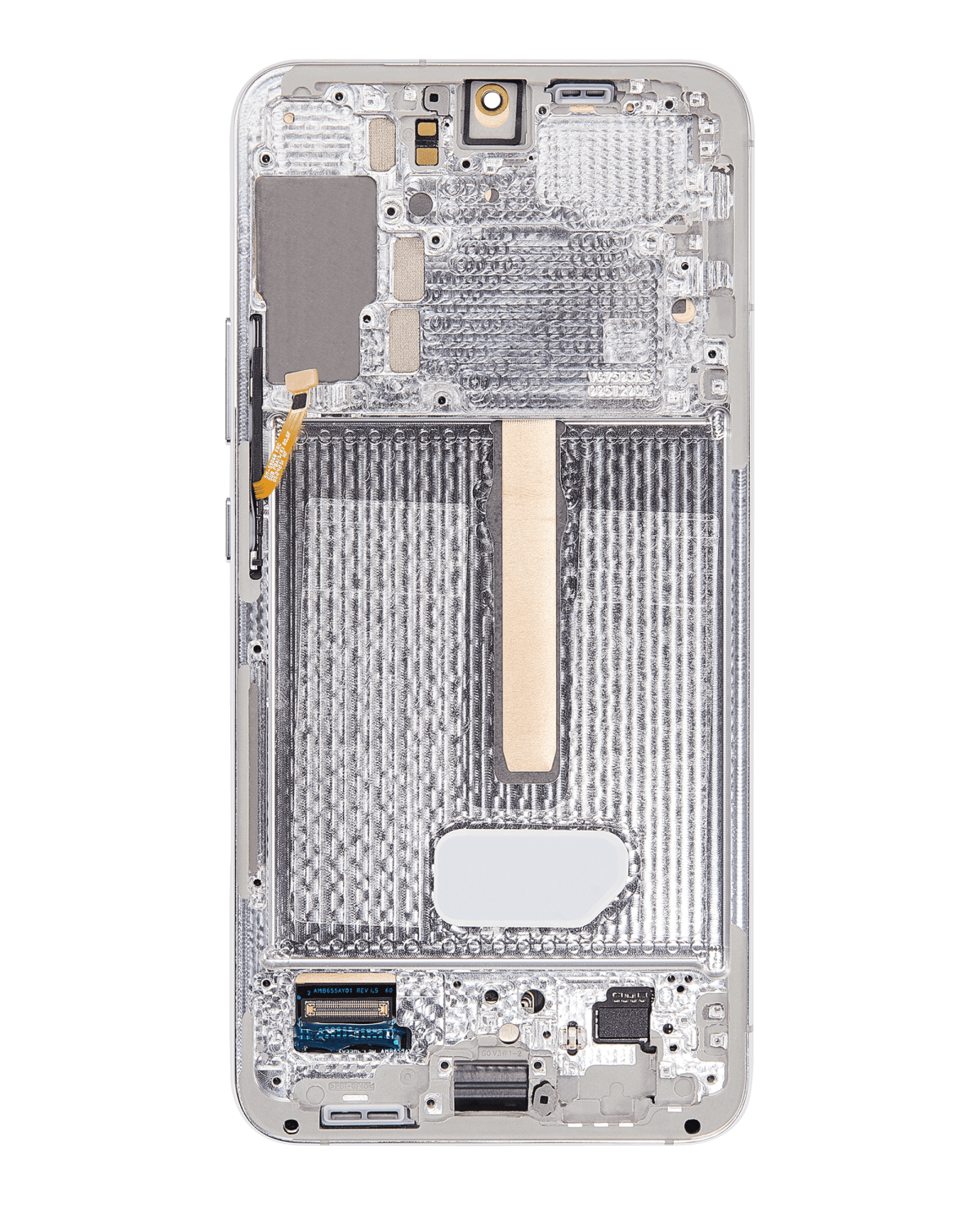 Samsung Galaxy S22 Plus İle Uyumlu İçin Çerçeveli ekran 5G - Orijinal (Beyaz)  Orijinal Ekranı - Görsel 5