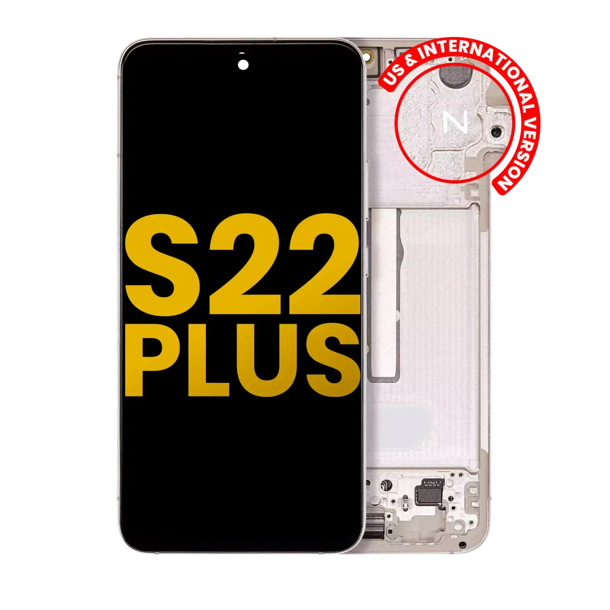 Samsung Galaxy S22 Plus İle Uyumlu İçin Çerçeveli ekran 5G - Orijinal (Pembe Altın Menekşe)  Orijinal Ekranı - Görsel 2